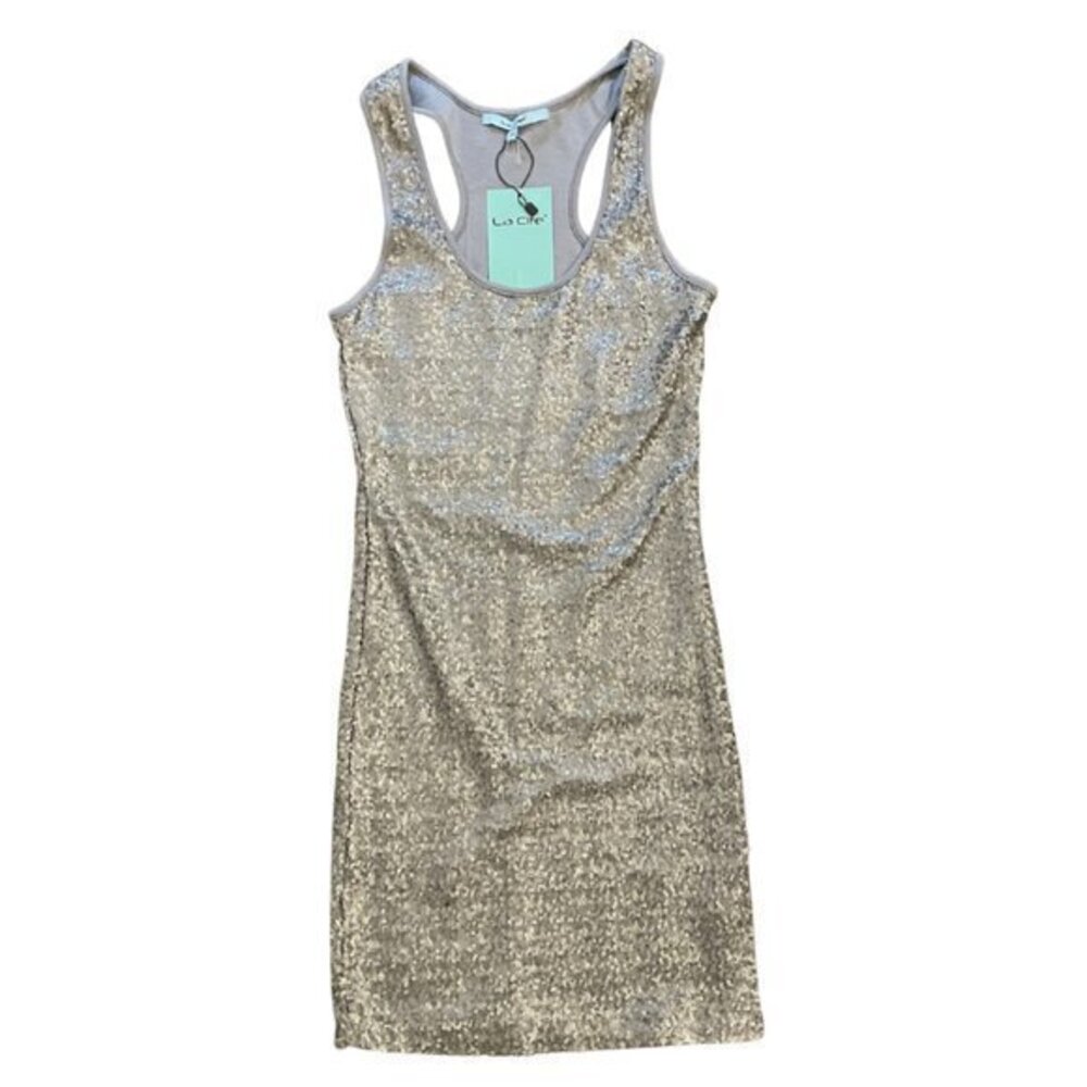 La Cite Fitted Sequin Mini Dress - Size XS (NWTs)